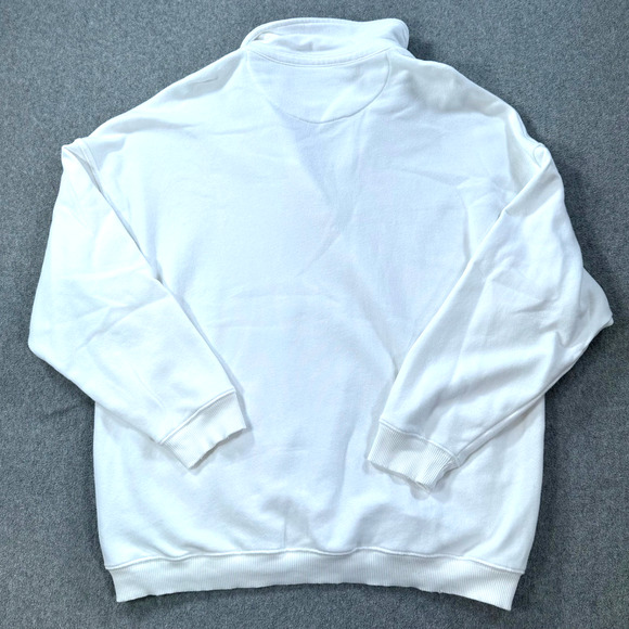 Aerie Happy Henley Everyday Polo Oversized Sweatshirt Size Small White Oversized - Picture 9 of 10